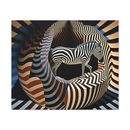 Ultra-Abstract Zebra Art