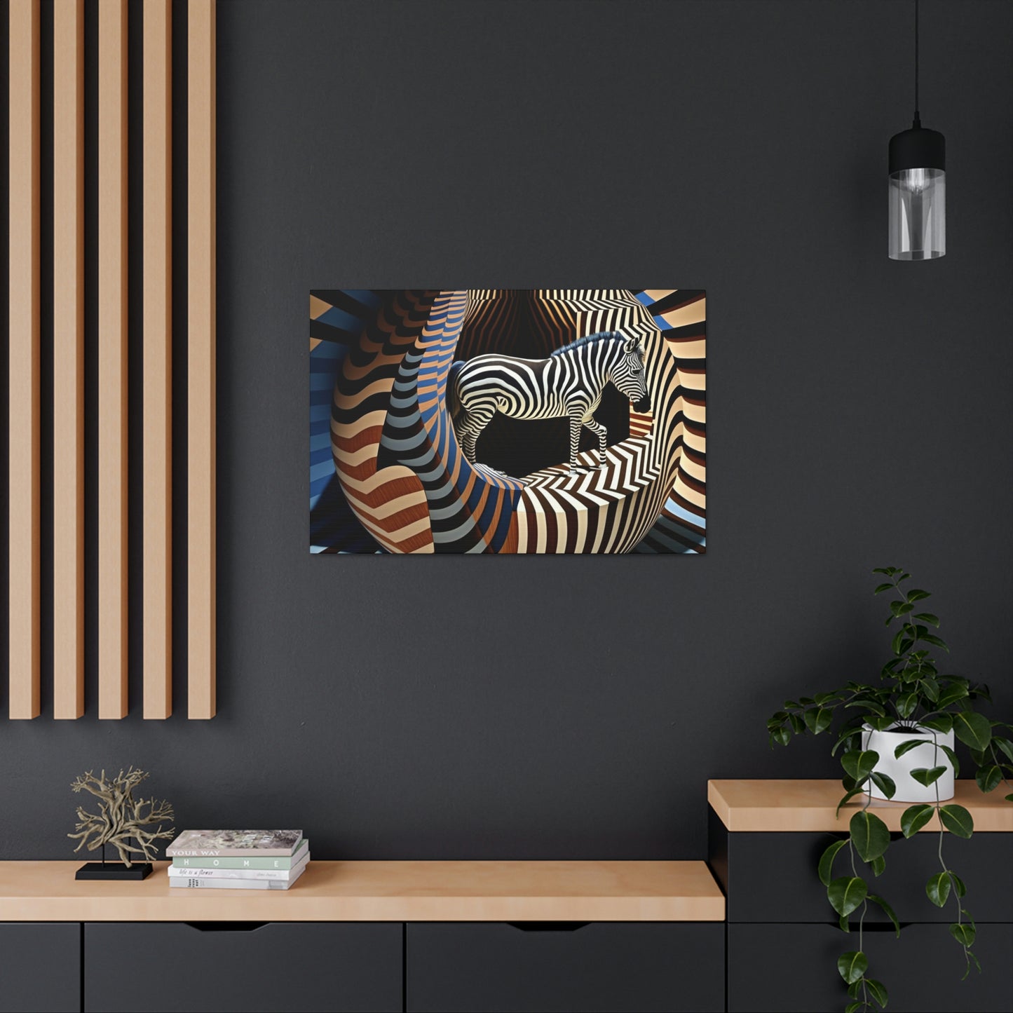 Ultra-Abstract Zebra Art