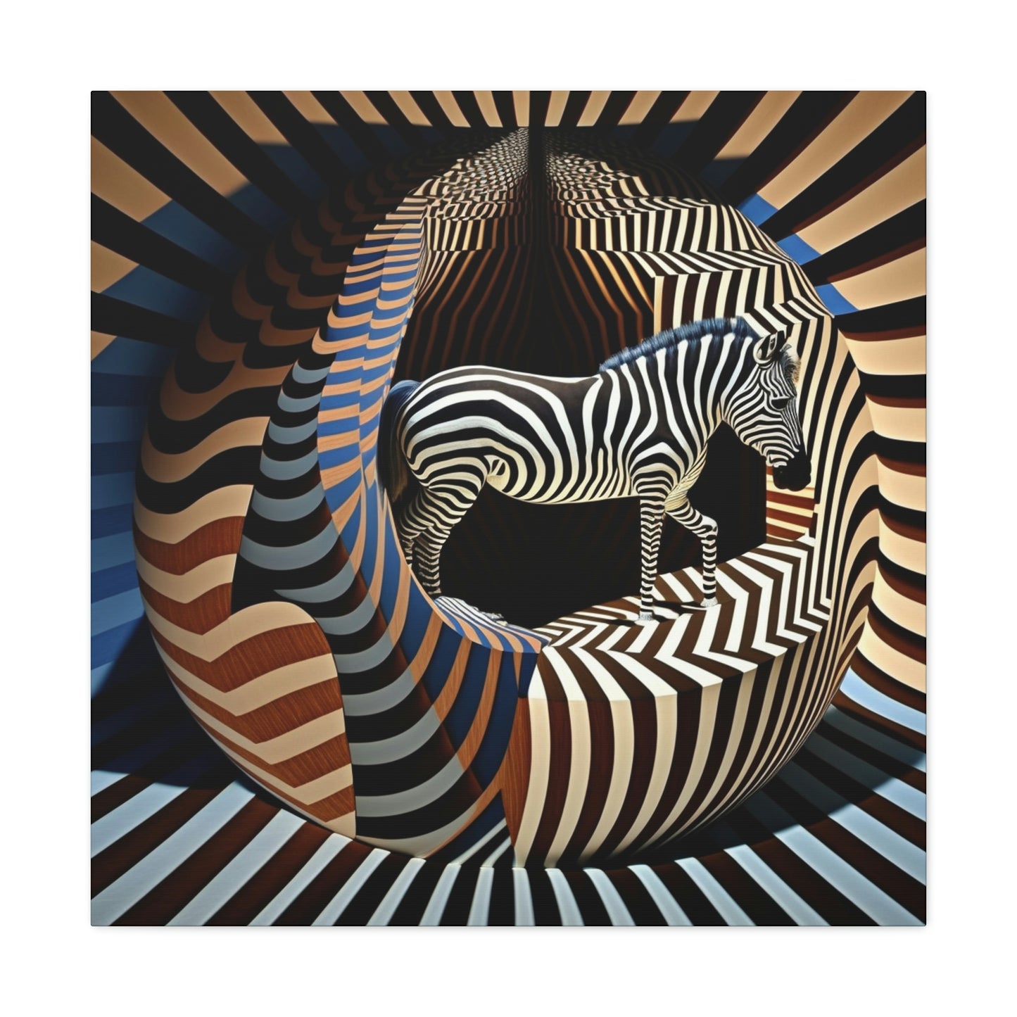 Ultra-Abstract Zebra Art