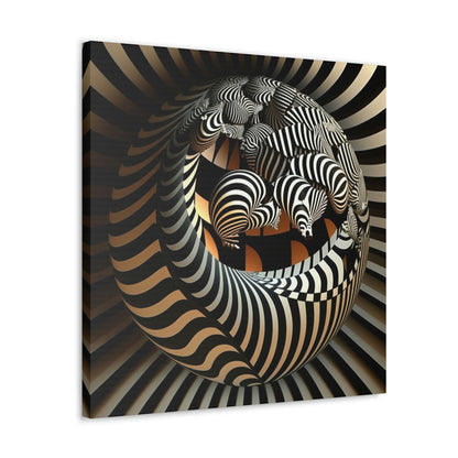 Zebra Sphere Art