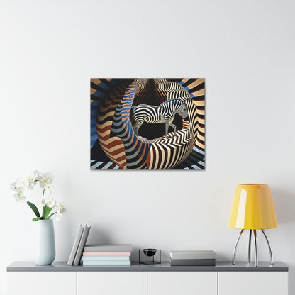 Ultra-Abstract Zebra Art